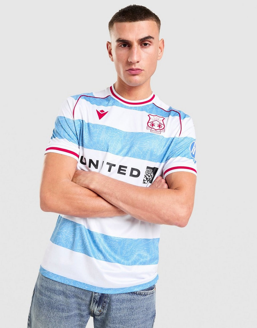 Wrexham Third 25/26 Torcedor Macron - Branca e Azul