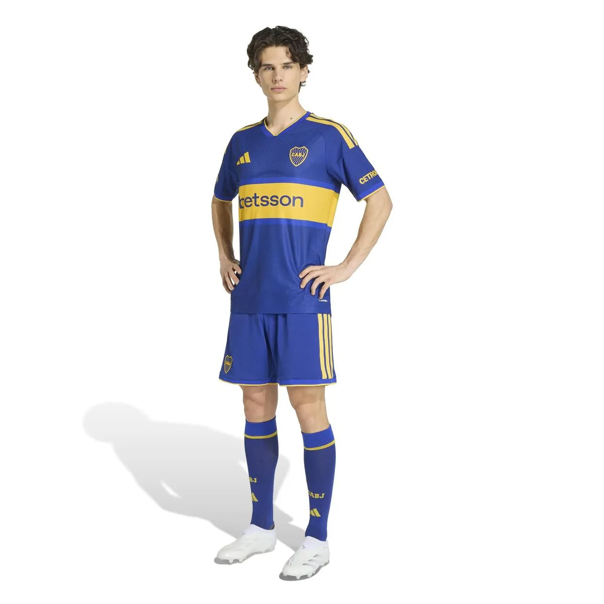 Boca Jrs Home 26/27 Jogador Masculino Adidas - Azul e Amarelo