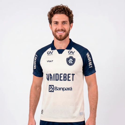 Remo Away 26/27 Com Patrocínios Torcedor Masculino - Bege e Azul