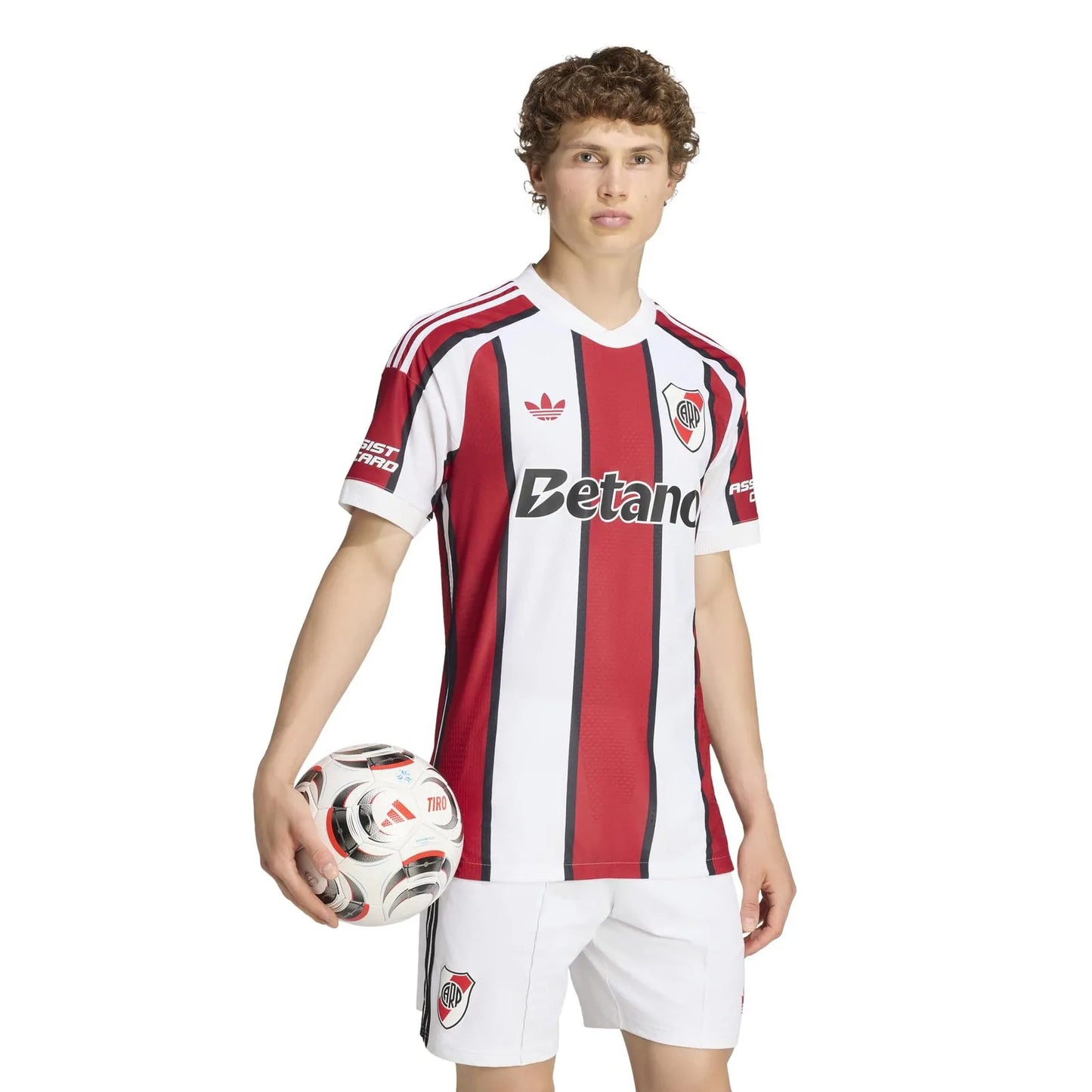 River Plate Away 26/27 Jogador Masculino Adidas - Branca e Vermelho