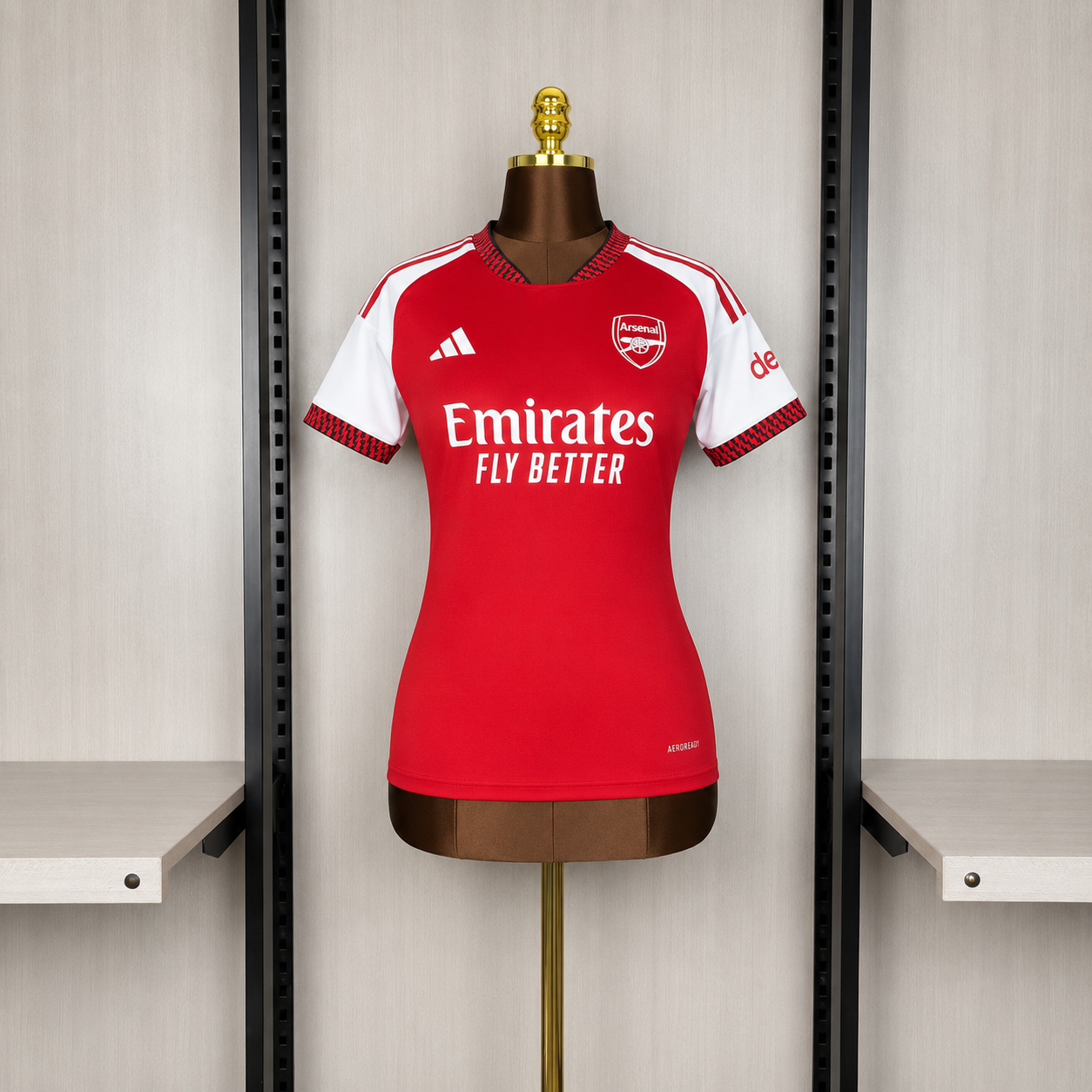 Arsenal Home 26/27 Feminina Adidas - Vermelha e Branca