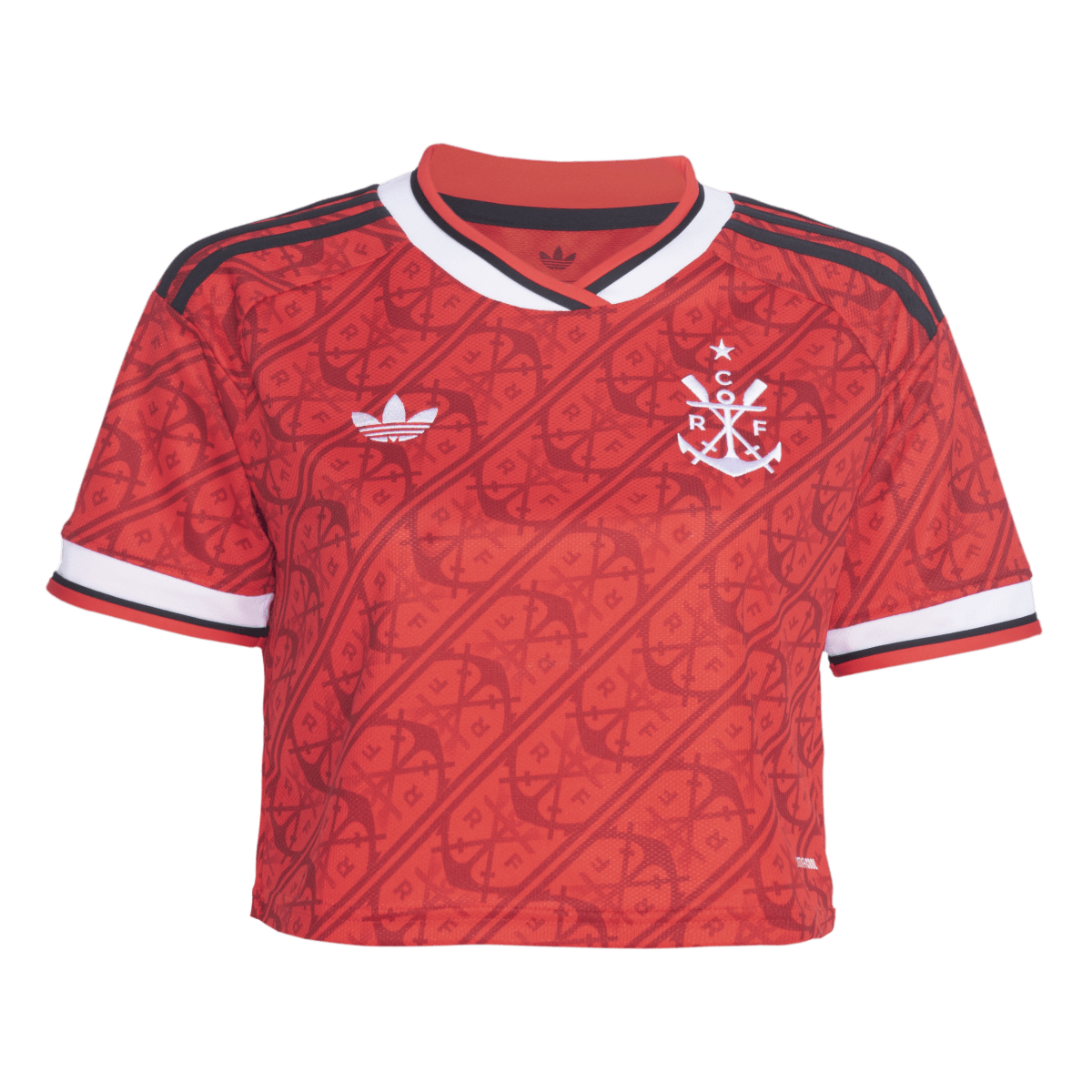 Flamengo Third 26/27 Cropped Adidas Torcedor Feminino - Vemelho