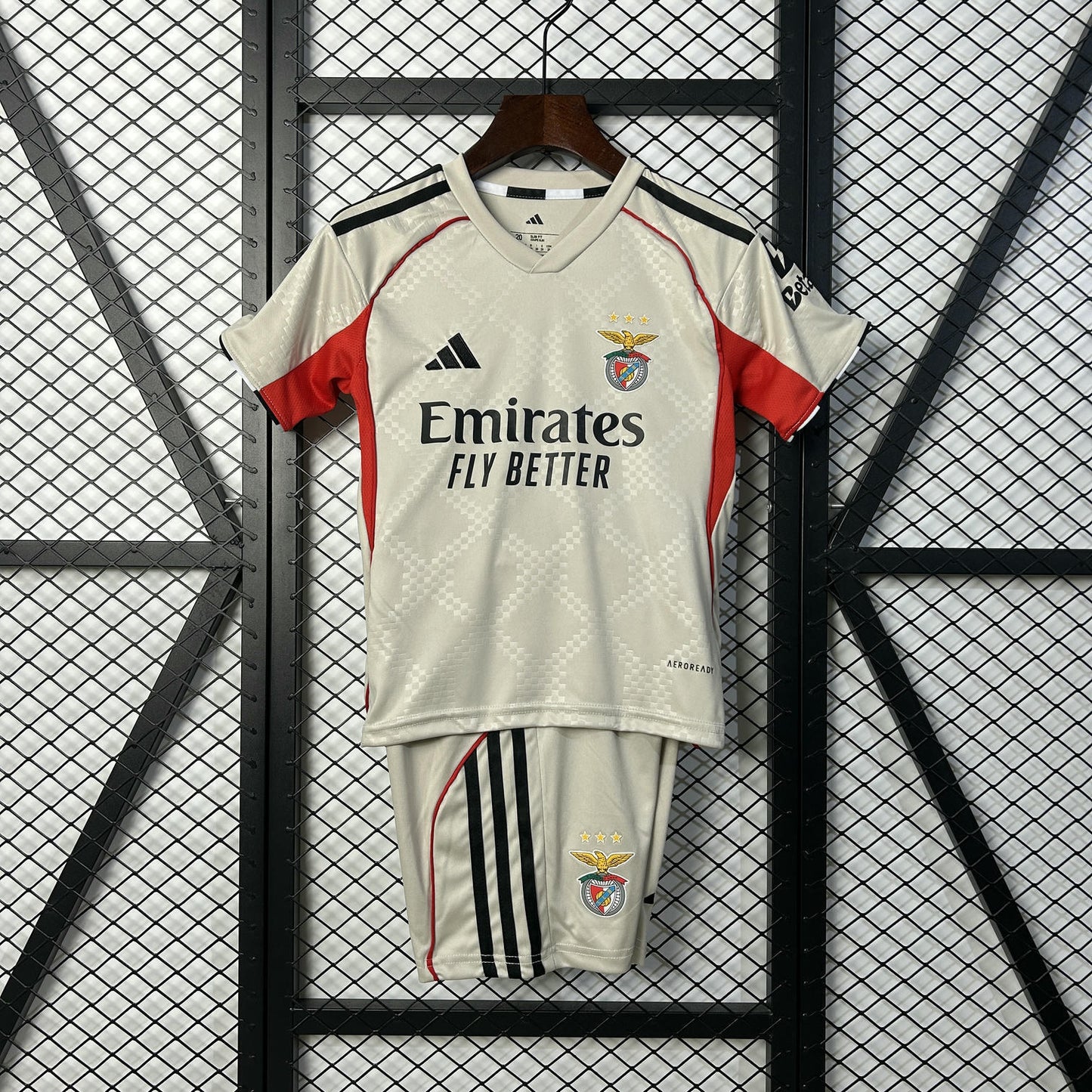Kit Infantil Benfica Third 25/26 - Bege