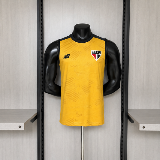São Paulo Treino Regata 26/27 Torcedor New Balance Masculina - Amarelo