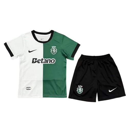 Kit Infantil Sporting Edição Especial 25/26 - Verde e Branco
