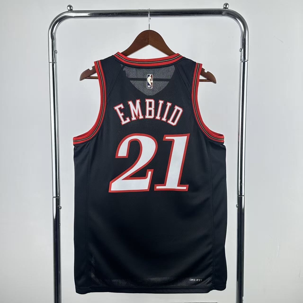 Regata Philadelphia 76ers Masculina - Preta