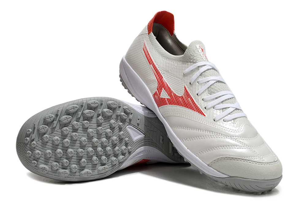 Chuteira Society Mizuno Morelia Neo 3 Japan FG - Cinza Bege