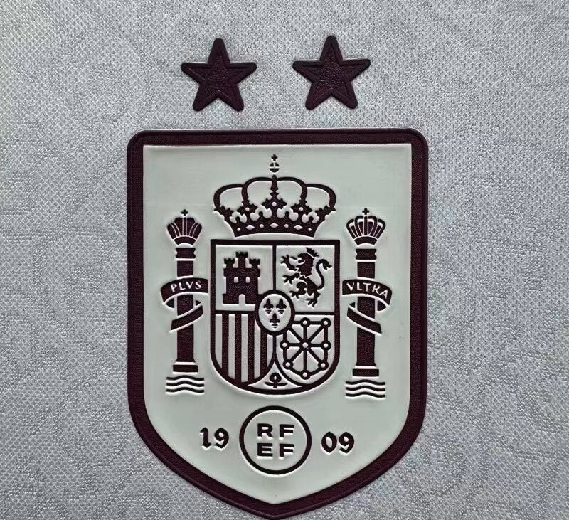Espanha Away Duas Estrelas + Patchs 26/27 Adidas Jogador - Branca