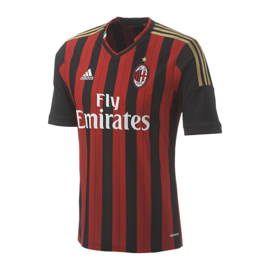 Milan Home Retrô 2013/2014 Adidas - Vermelha e Preta