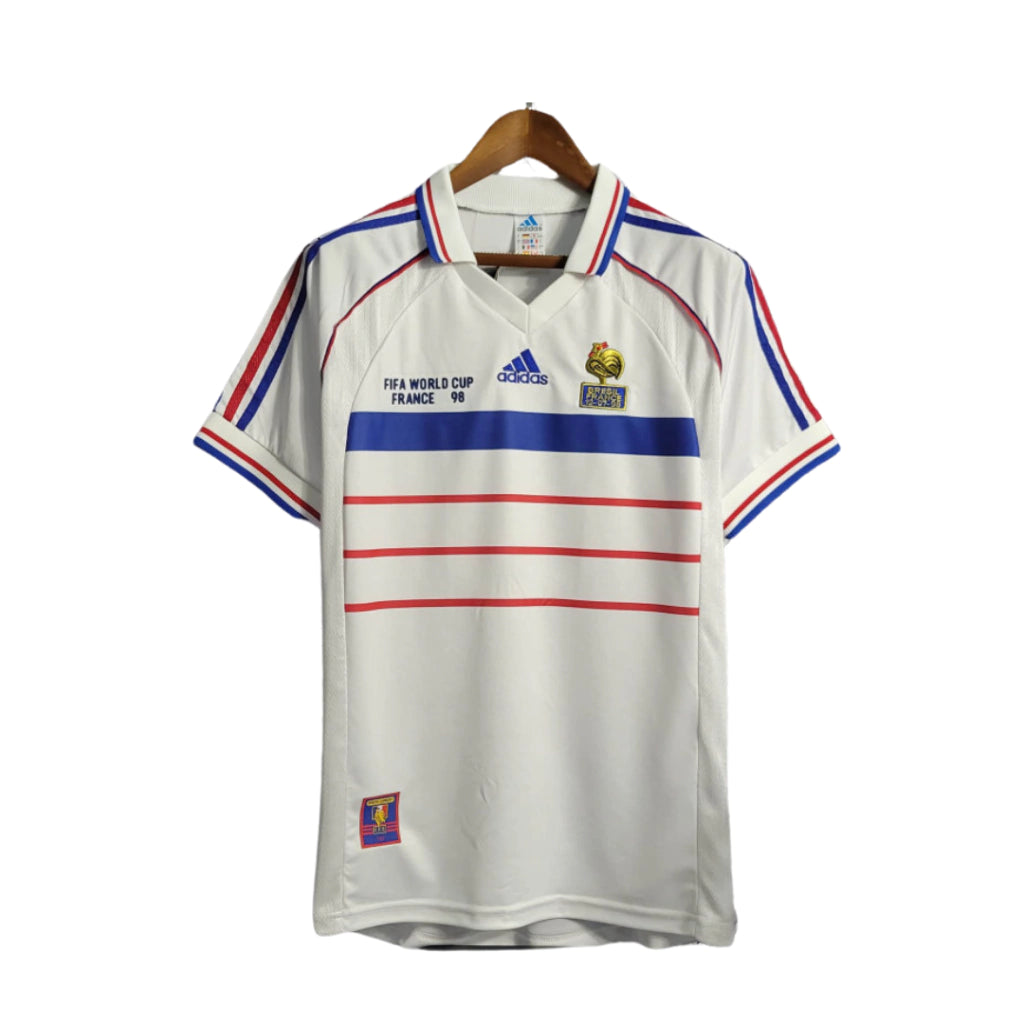 França Away Retrô 1998 Masculino Adidas - Branca