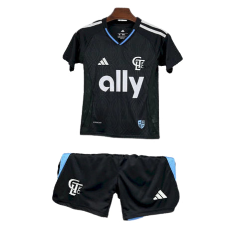 Kit Infantil Charlotte Away 25/26 - Preto