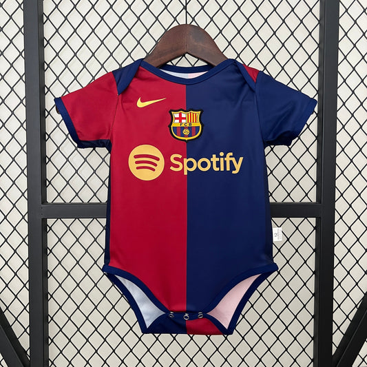 Body Bebê Infantil Barcelona Home 24/25 Nike  - Grená
