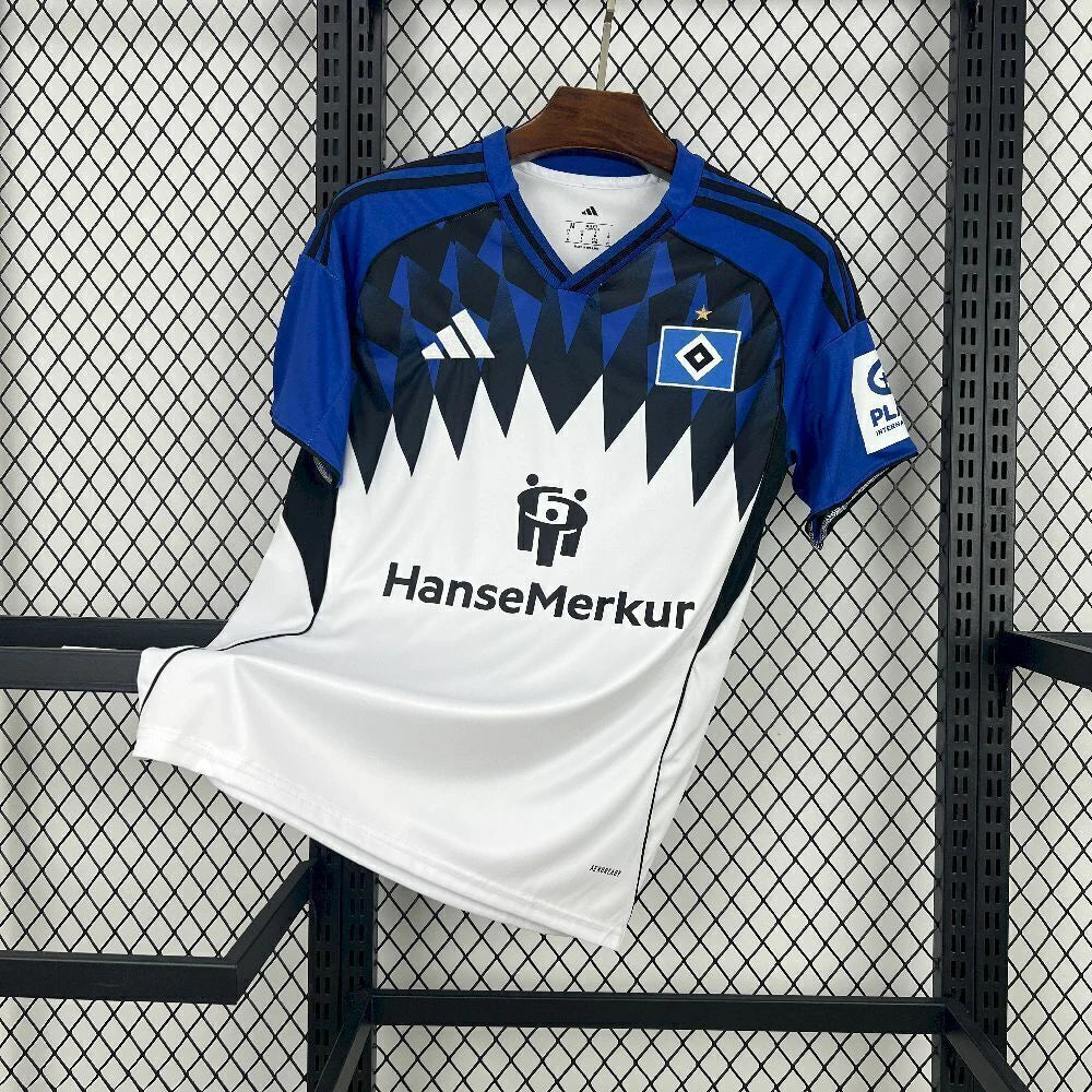 Hamburgo Home 25/26 Torcedor Adidas - Branca e Azul