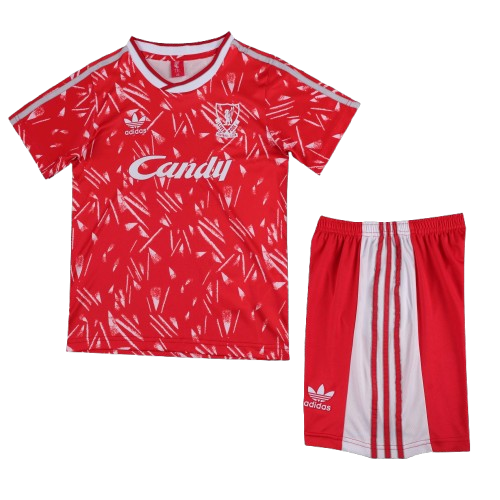 Kit Infantil Liverpool Home Retrô 89/90 - Vermelho