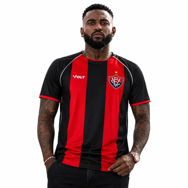 Vitória Home 26/27 Masculino - Vermelha e Preta