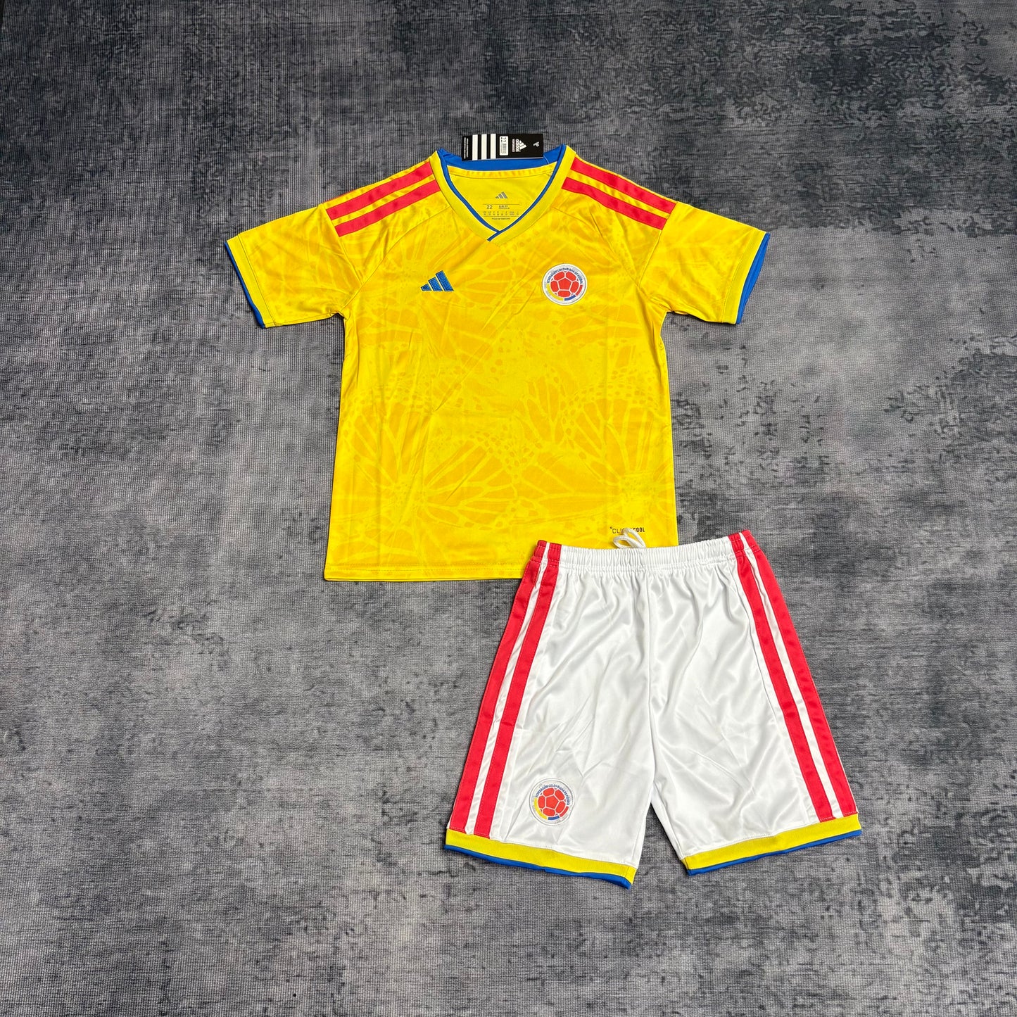 Kit Infantil Colombia Home 26/27 Adidas Unissex - Amarela