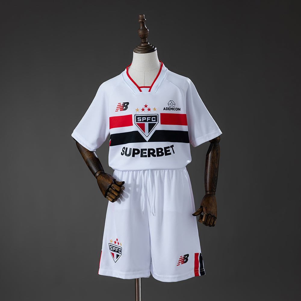 Kit Infantil São Paulo Home 26/27 - Branca