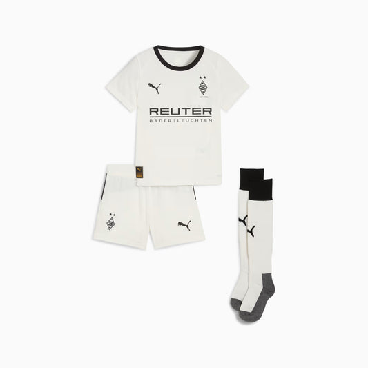 Kit Infantil Borussia Mönchengladbach Home 25/26 - Branca