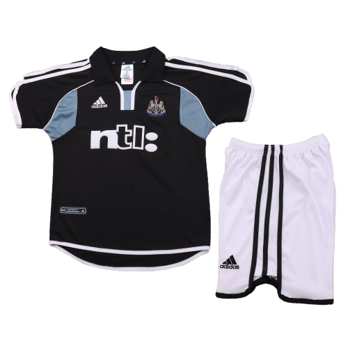 Kit infantil Newcastle Retrô Away 00/01  - Preto