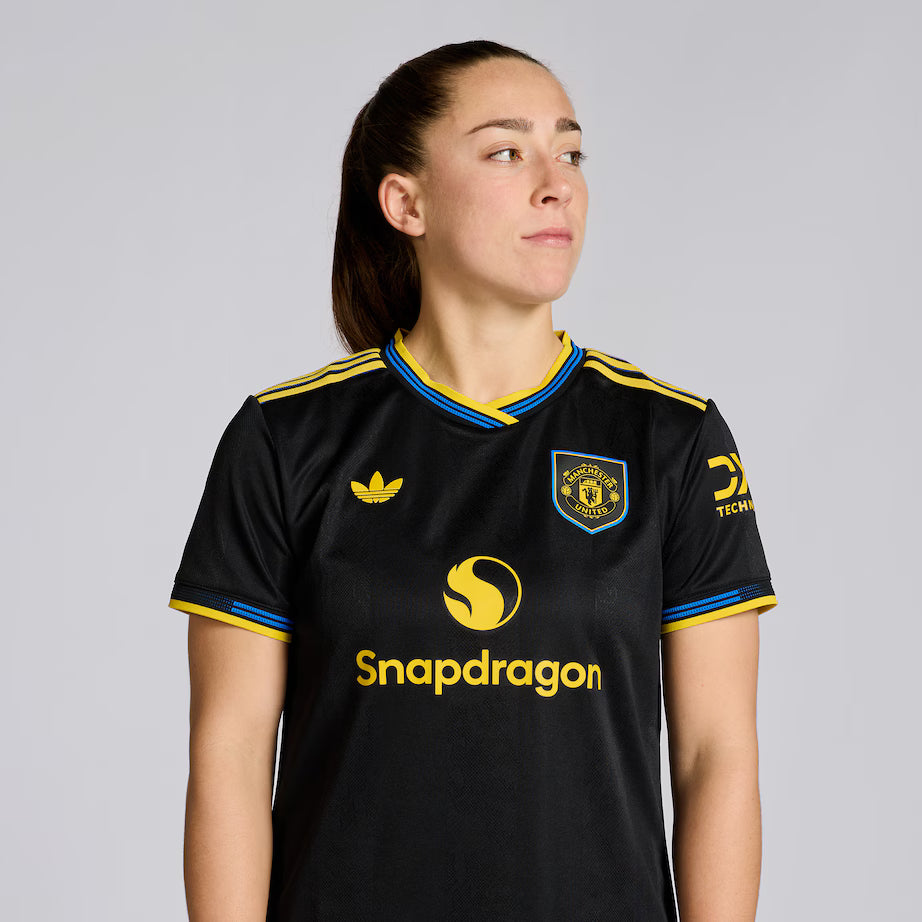 Manchester United Third 25/26 Feminina Adidas - Preto