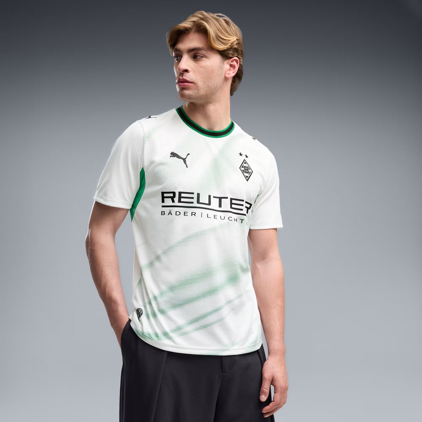 Borussia Mönchengladbach Home 26/27 Torcedor Puma - Branca e Verde