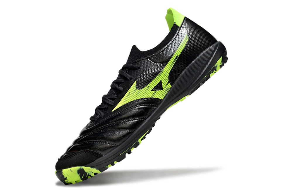 Chuteira Society Mizuno Morelia Neo 3 Japan FG - Preta e Verde