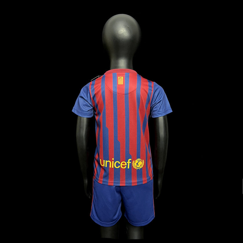 Kit Infantil Barcelona Home Retrô 12/13 - Grená