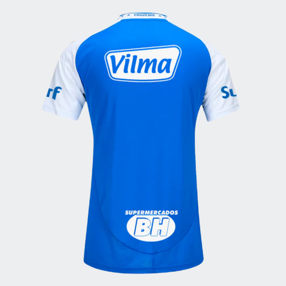 Cruzeiro Home 25/26 Torcedor Com Patrocínios Adidas Feminina