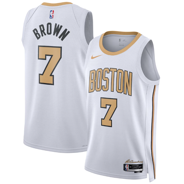 Regata Boston Celtics Masculina - Branca e Dourada