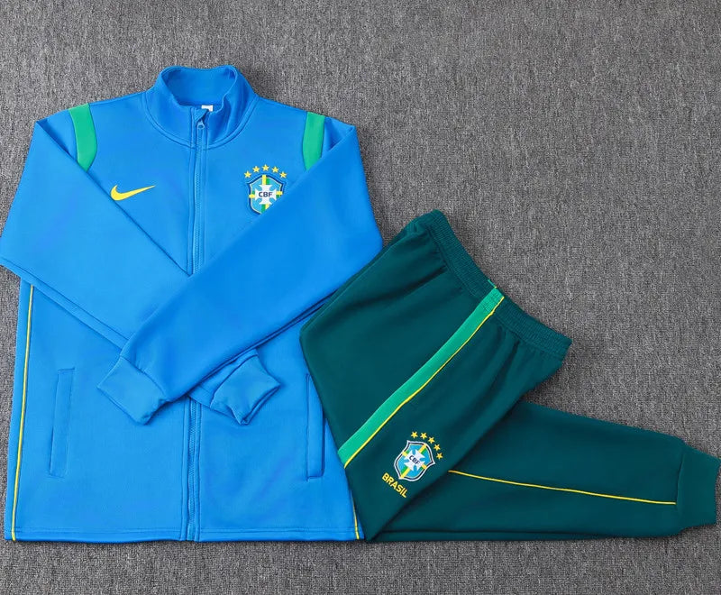 Kit Agasalho + Calça Brasil Nike - Azul