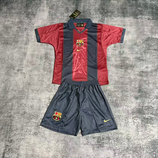 Kit Infantil Barcelona x Travis Scott Ediçao Especial  25/26 - Grená