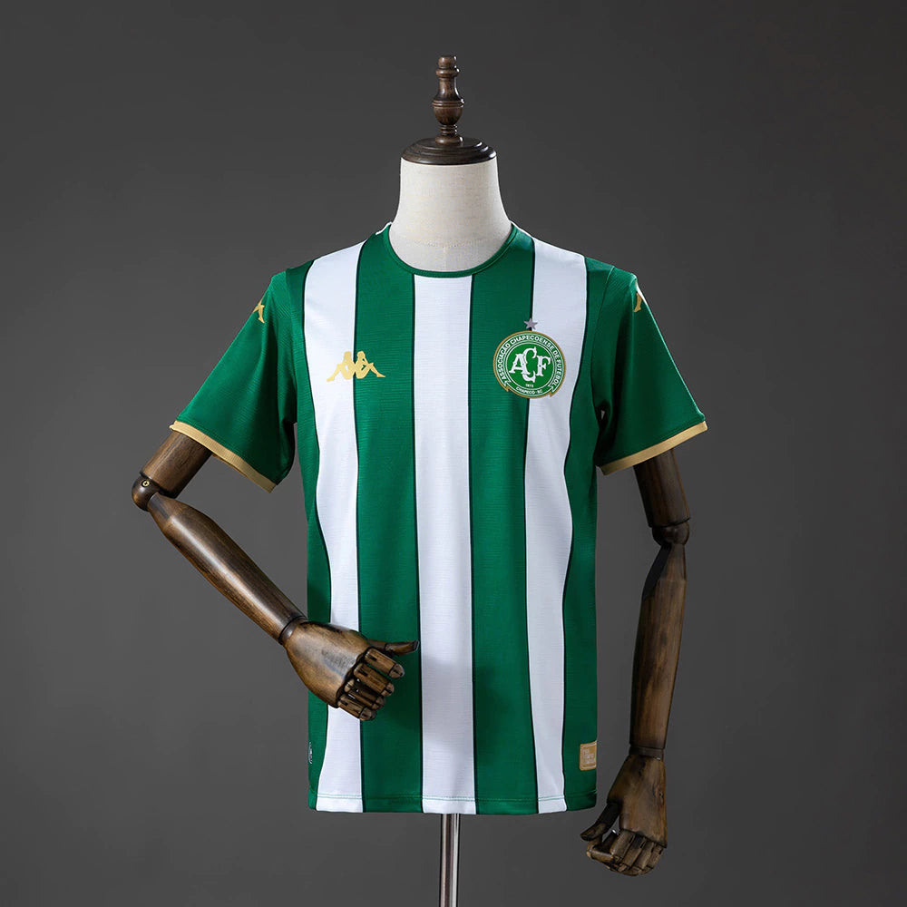 Chapecoense Home 26/27 Torcedor Kappa Masculino - Verde e Branco