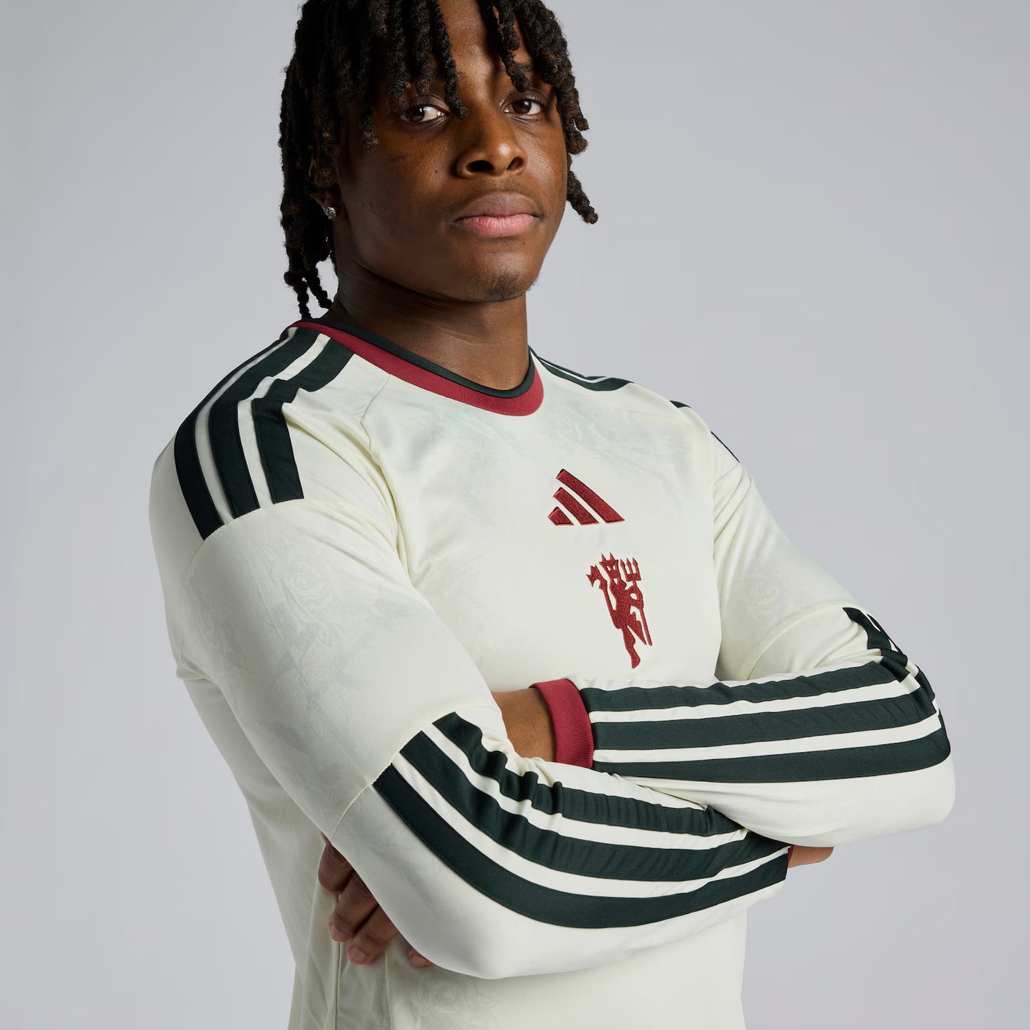 Manchester United Third 26/27 Manga Longa Torcedor Adidas - Branca