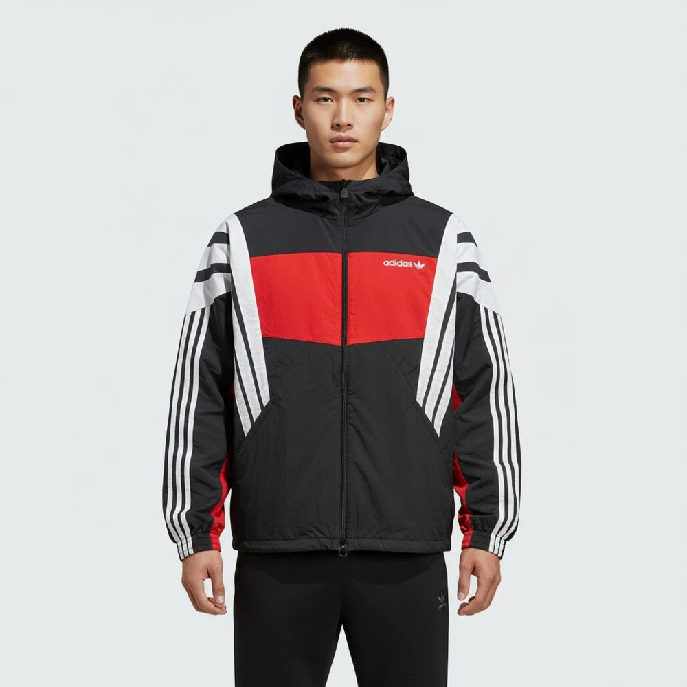 Jaqueta Adidas  - Preto e Vermelho
