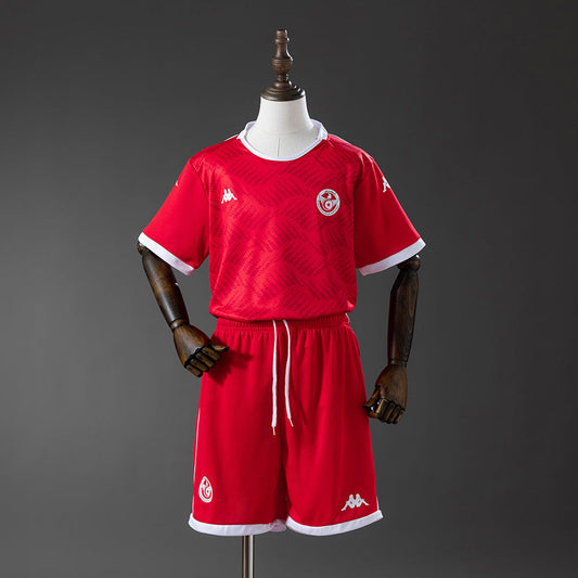Kit Infantil Tunisia Home 26/27 - Vermelho