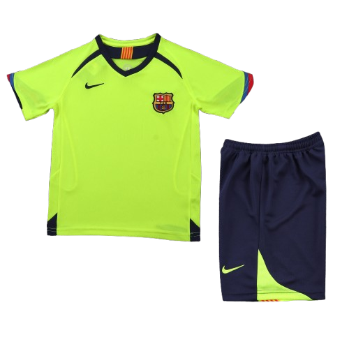 Kit Infantil Barcelona Third Retrô 05/06 - Verde Claro