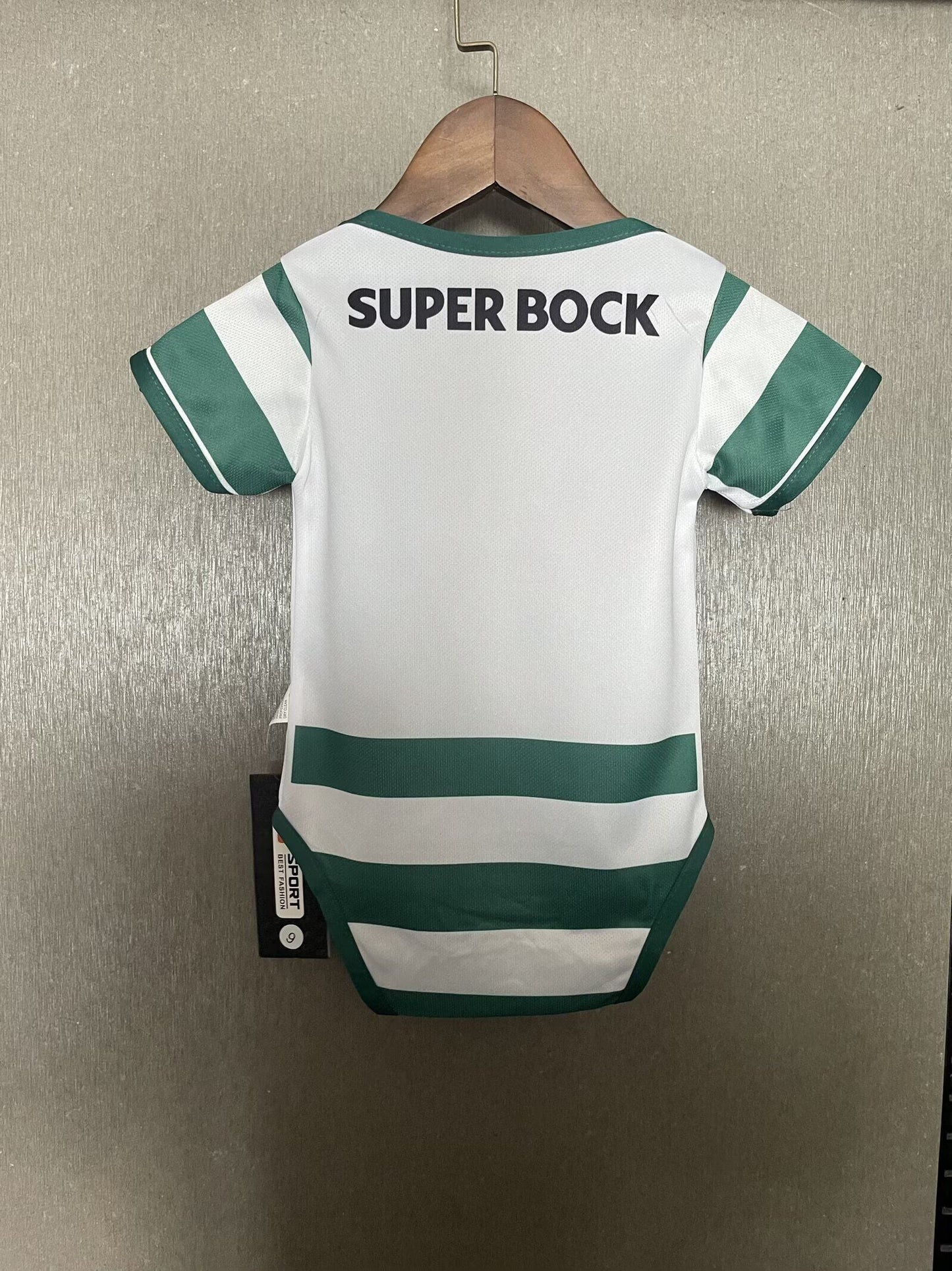 Body Bebê Infantil Sporting Home 25/26 Unissex - Verde e Branco