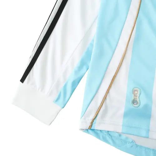 Argentina Retro Home 2006  Manga Longa - Azul e Branca