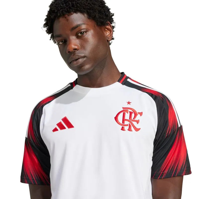 Flamengo Away 25/26 Torcedor Adidas Masculina - Branco