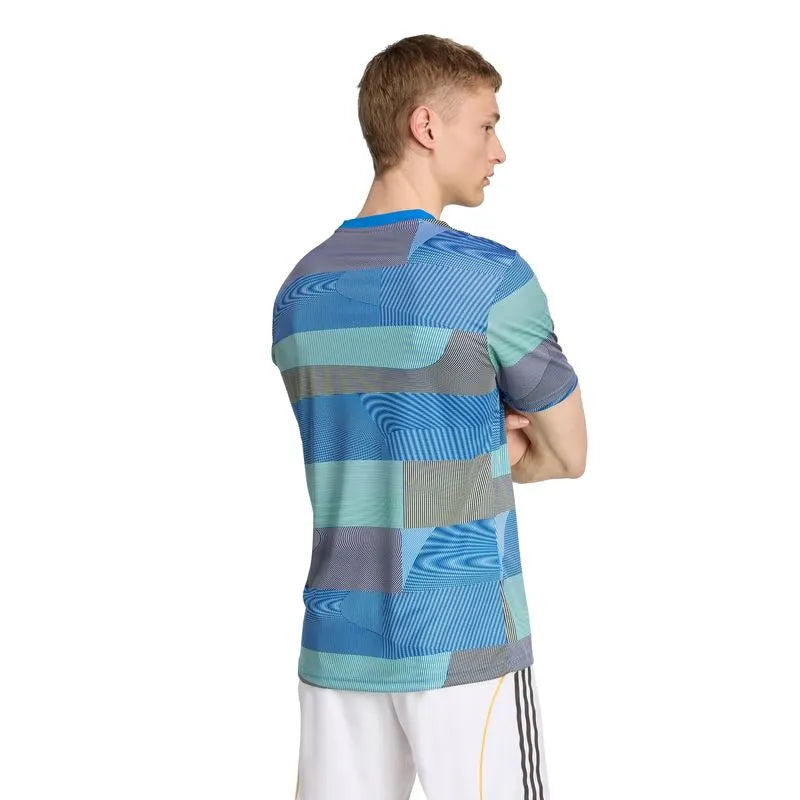 Real Madrid Pré Jogo 25/26 Torcedor Adidas - Azul e Cinza