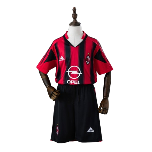 Kit Infantil Milan Home Retrô 04/05 - Vermelho e Preto