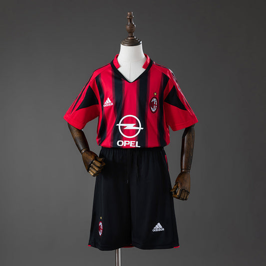 Kit Infantil Milan Home Retrô 04/05 - Vermelho e Preto