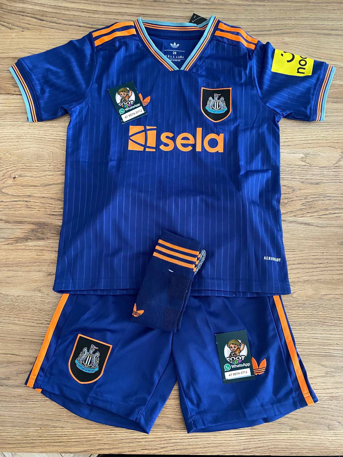 Kit Infantil Newcastle Third 25/26  - Azul