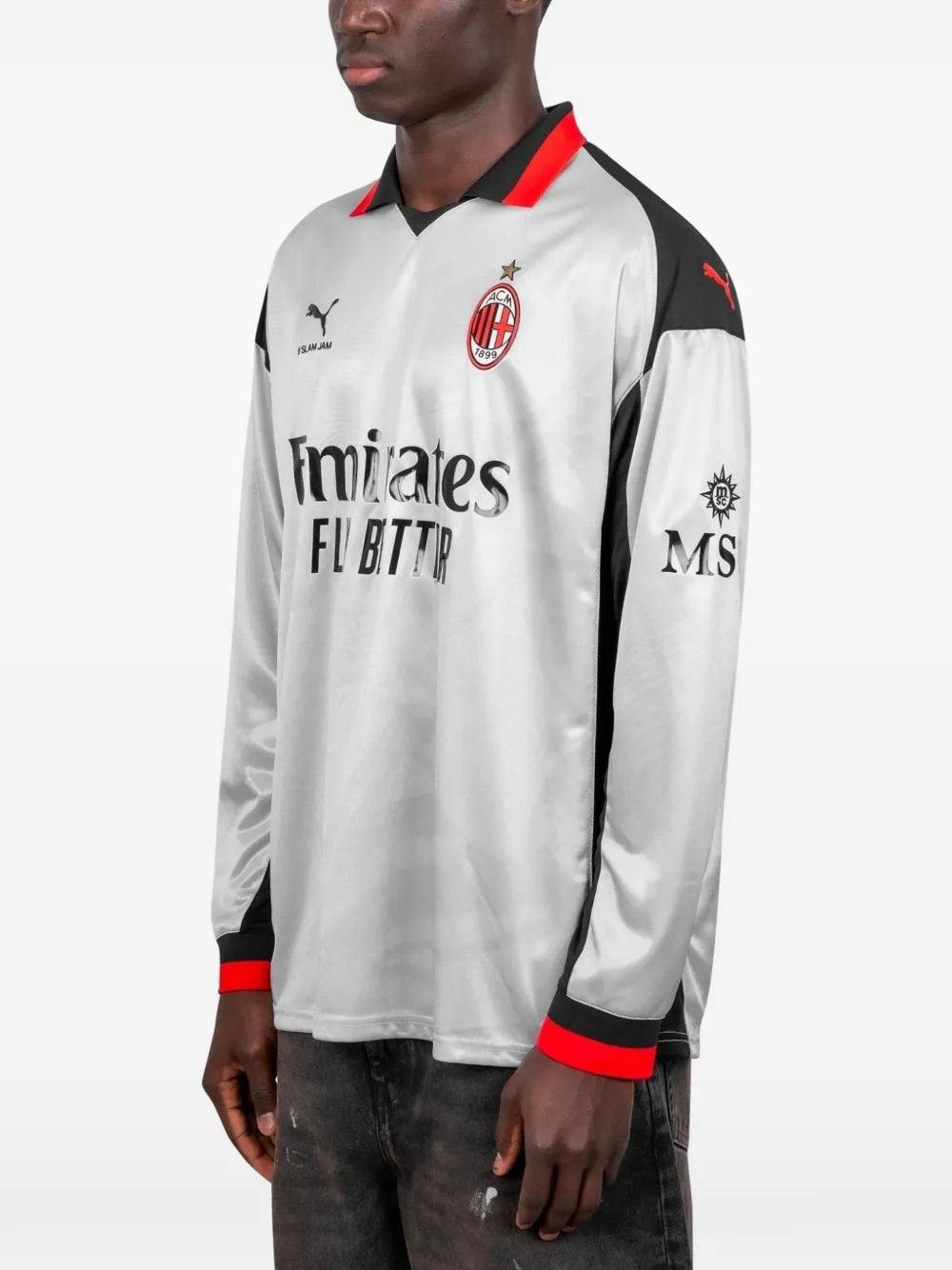 Milan Fourth 25/26 Manga Longa Torcedor Puma - Cinza