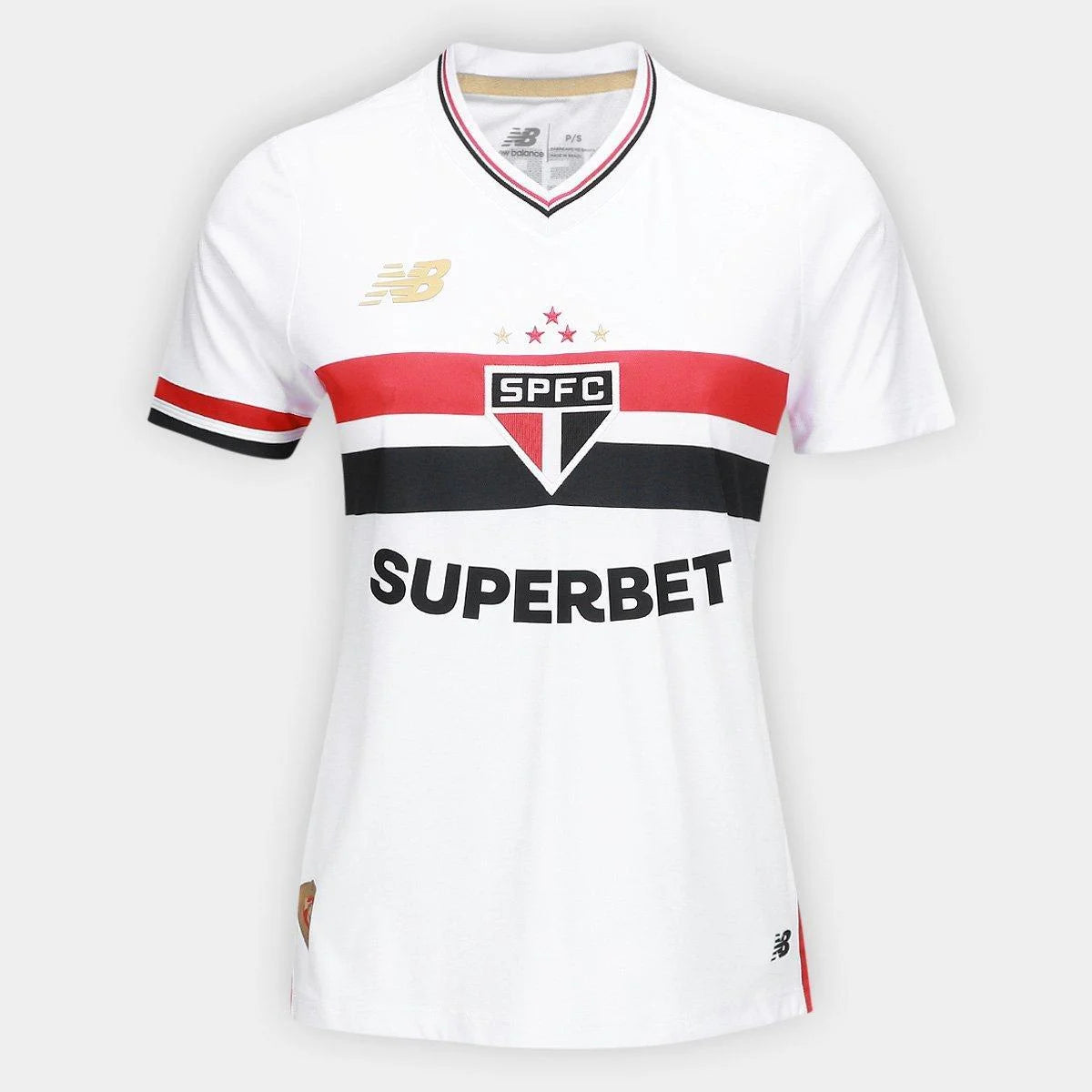 São Paulo Home 25/26 New Balance Feminina - Branca
