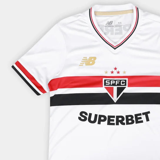 São Paulo Home 25/26 New Balance Feminina - Branca