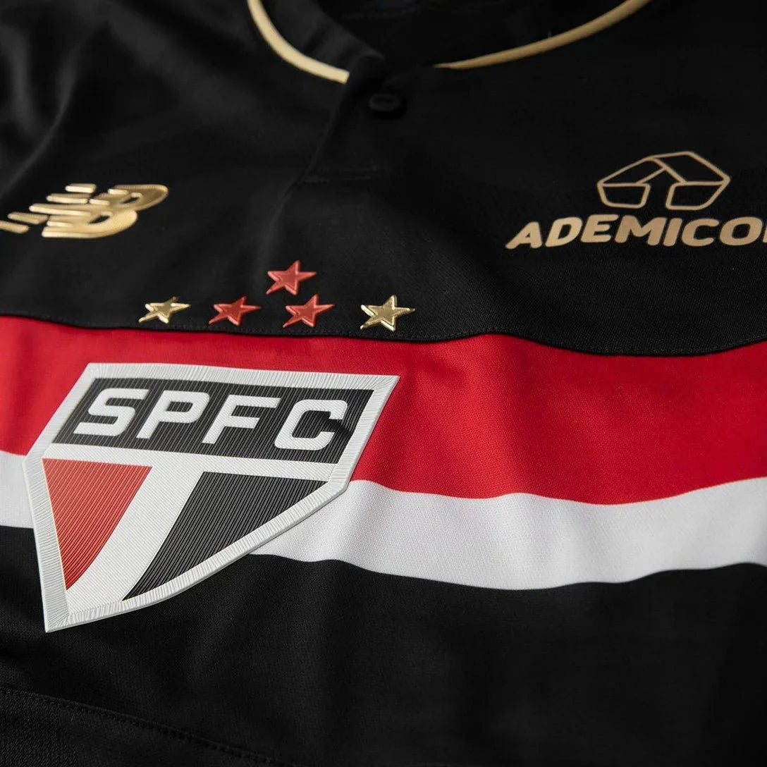 São Paulo Third 25/26 Torcedor New Balance Masculina - Preta