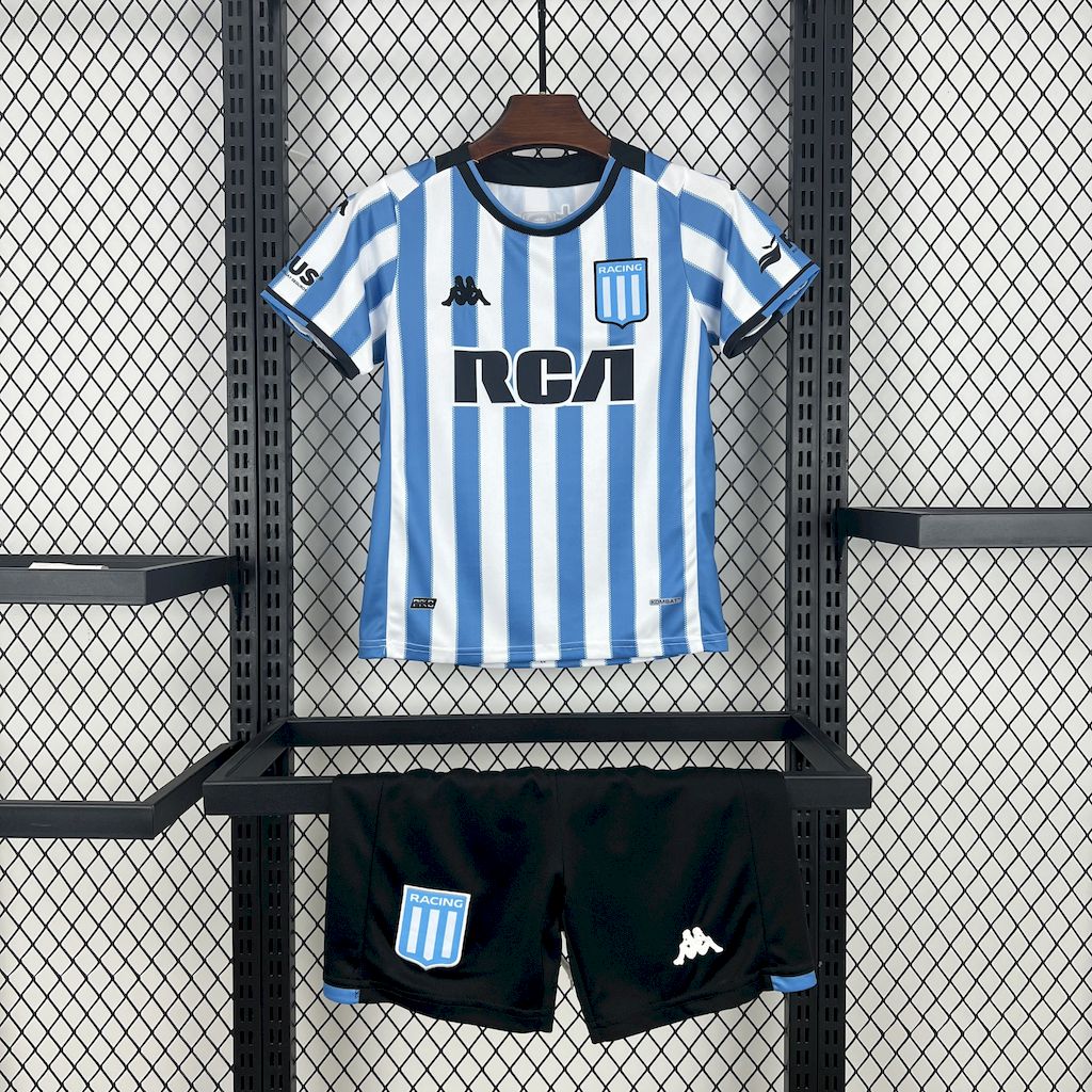 Kit Infantil Racing Home 25/26 - Azul e Branco