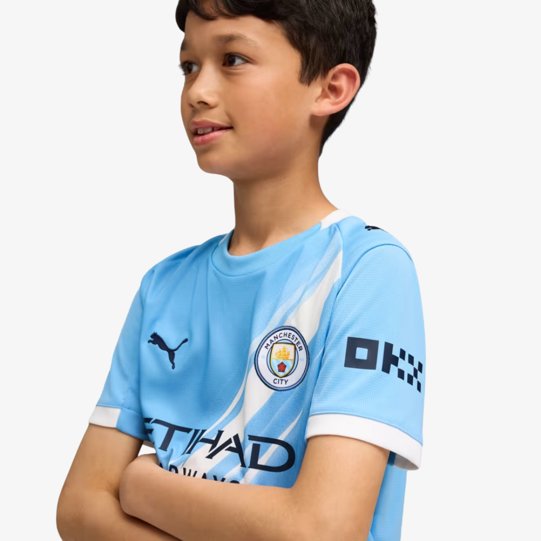 Kit Infantil Manchester City Home 25/26 - Azul