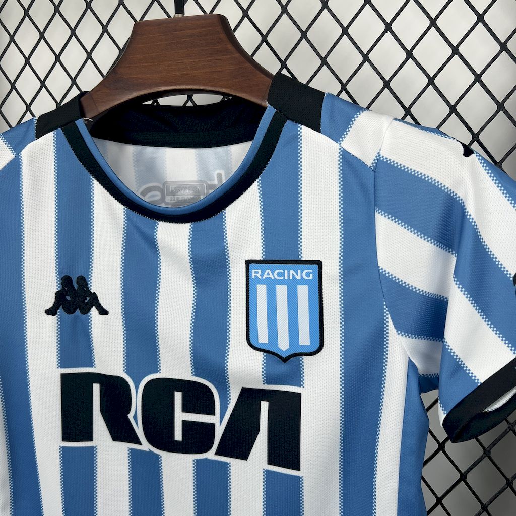 Kit Infantil Racing Home 25/26 - Azul e Branco
